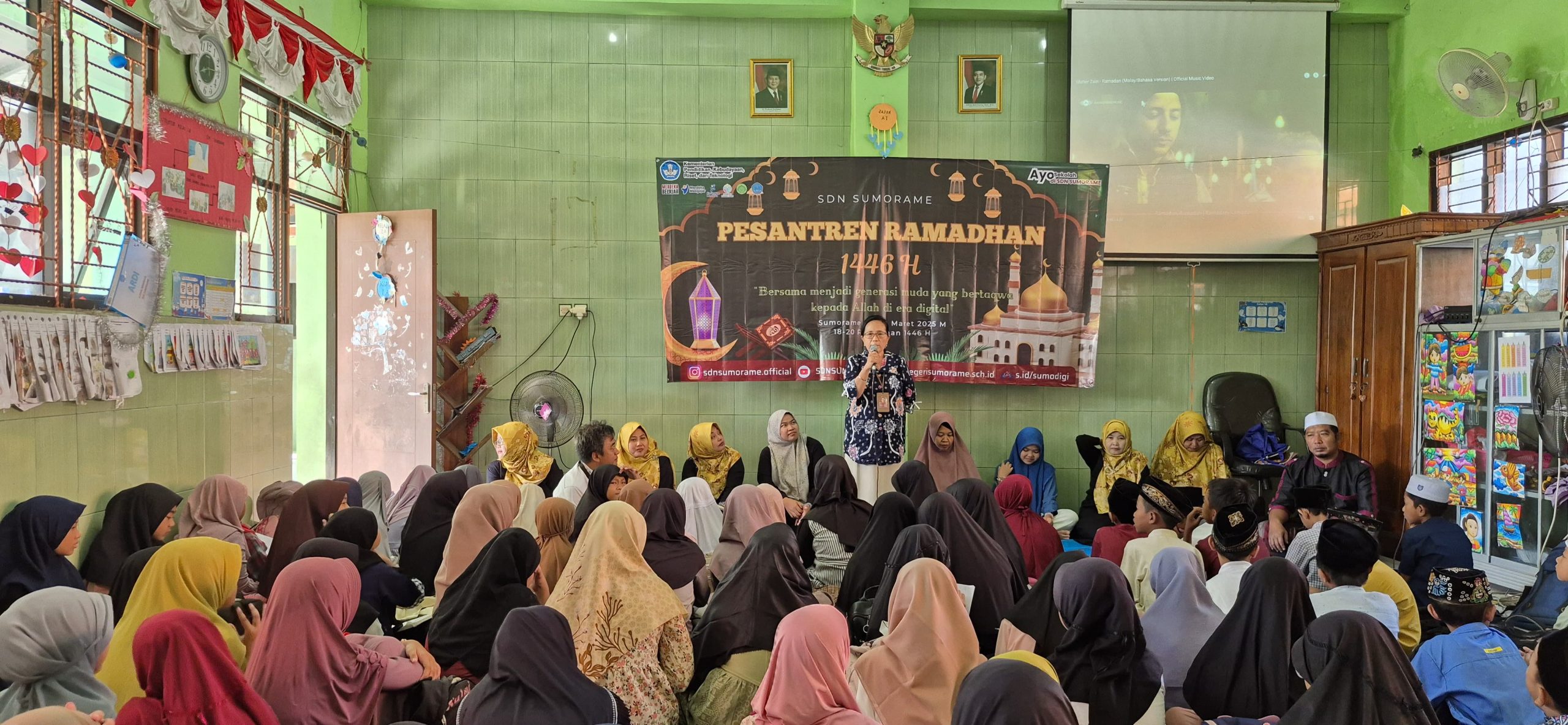 Kepala Sekolah Membuka Kegiatan Pondok Ramadan SDN Sumorame